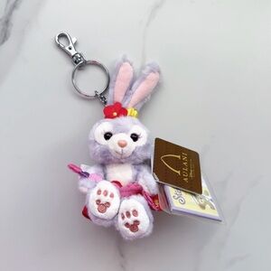 NWT Disney Aulani Stella Lou the Rabbit Red Skirt Duffy and Friends Keychain